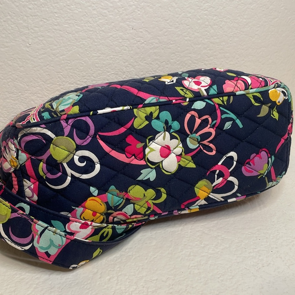 Vera Bradley Ribbons Navy Floral Crossbody Boho bag - Picture 8 of 11